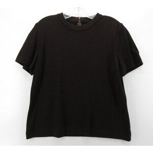 St John Sweater Medium Wool 1/4 Zip Pullover Crop Crewneck Classic